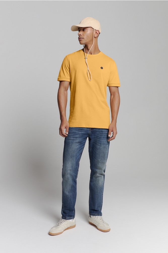 T SHIRT MET RONDE HALS 27360375 070 YELLOW